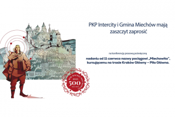 Pociąg "Miechowita" rusza od niedzieli 11 czerwca 2023 r.